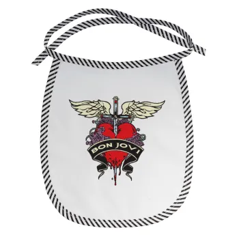 Bon Jovi, Σαλιάρα μωρού αλέκιαστη με κορδόνι Μαύρη