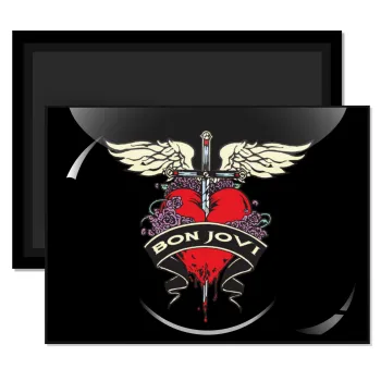 Bon Jovi, Ορθογώνιο μαγνητάκι ψυγείου διάστασης 9x6cm