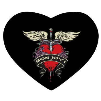 Bon Jovi, Mousepad καρδιά 23x20cm