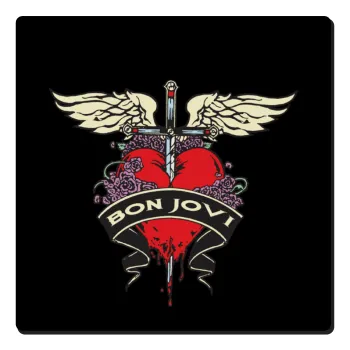 Bon Jovi, Τετράγωνο μαγνητάκι ξύλινο 6x6cm
