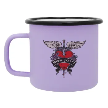 Bon Jovi, Κούπα Μεταλλική εμαγιέ ΜΑΤ Light Pastel Purple 360ml