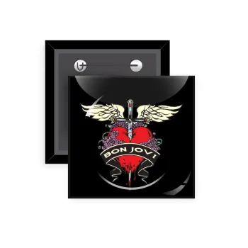 Bon Jovi, Κονκάρδα παραμάνα τετράγωνη 5x5cm