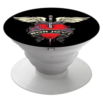 Bon Jovi, Phone Holders Stand  White Hand-held Mobile Phone Holder