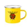 Yellow Enamel Metallic Cup 360ml