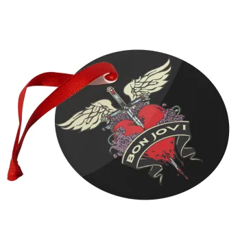 Bon Jovi, Christmas ornament glass 9cm