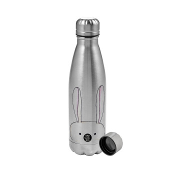 Ο λαγός του πάσχα, Metallic water bottle, stainless steel, 750ml