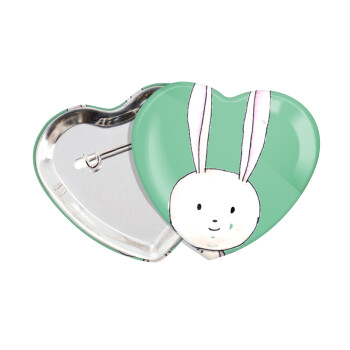 Ο λαγός του πάσχα, Κονκάρδα παραμάνα καρδιά (57x52mm)