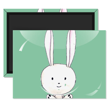 Ο λαγός του πάσχα, Ορθογώνιο μαγνητάκι ψυγείου διάστασης 9x6cm