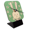 Quartz Table clock in natural wood (10cm)