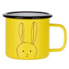 Metallic enamel MATT Yellow cup 360ml