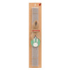 Easter Set, wooden keychain & scented Easter candle flat (30cm) (GRAY)