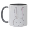 Mug colored grey, ceramic, 330ml