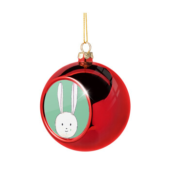 Ο λαγός του πάσχα, Christmas tree ball Red 8cm