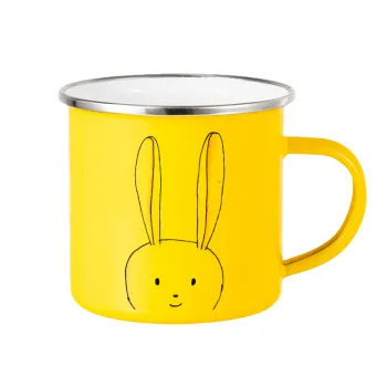 Ο λαγός του πάσχα, Yellow Enamel Metallic Cup 360ml