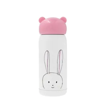 Ο λαγός του πάσχα, Ροζ ανοξείδωτο παγούρι θερμό (Stainless steel), 320ml