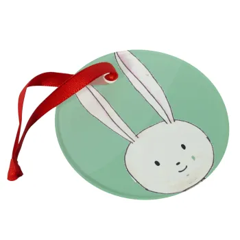 Ο λαγός του πάσχα, Christmas ornament glass 9cm