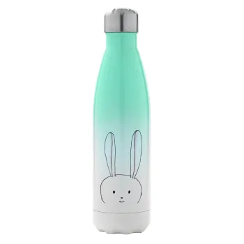 Ο λαγός του πάσχα, Metal mug thermos Green/White (Stainless steel), double wall, 500ml