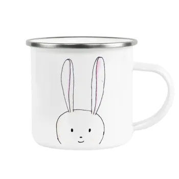 Ο λαγός του πάσχα, Metallic enamel cup white 360ml
