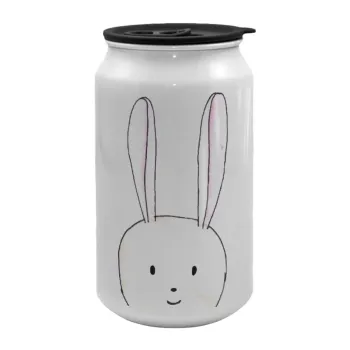 Ο λαγός του πάσχα, Κούπα ταξιδιού μεταλλική με καπάκι (tin-can) 500ml