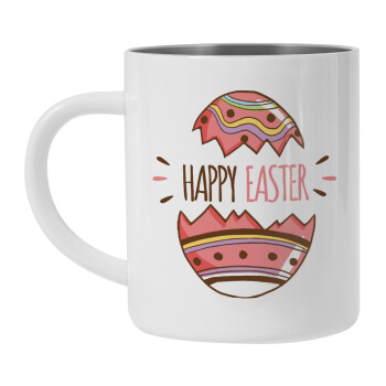 Happy easter egg, Mug Stainless steel double wall 300ml