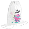 Backpack pouch GYMBAG white (28x40cm)