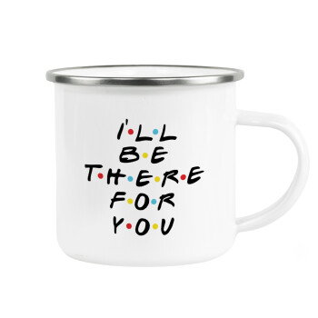 Friends i i'll be there for you, Metallic enamel cup white 360ml