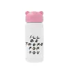 Pink stainless steel thermal flask, 320ml