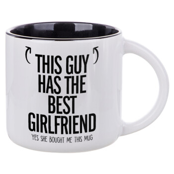This guy has the best Girlfriend, Κούπα κεραμική 400ml Λευκή/Μαύρη