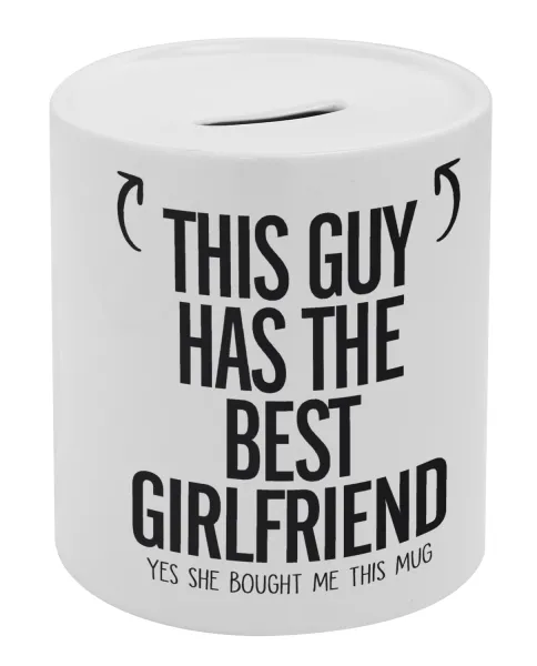 This guy has the best Girlfriend — Κουμπαράς πορσελάνης με τάπα