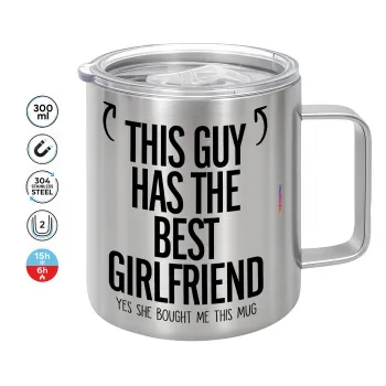 This guy has the best Girlfriend, Mug Stainless steel double wall 300ml