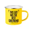 Yellow Enamel Metallic Cup 360ml