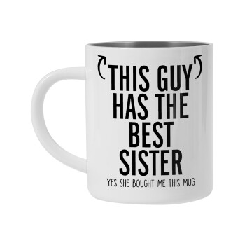 This guy has the best Sister, Mug Stainless steel double wall 300ml