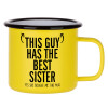 Metallic enamel MATT Yellow cup 360ml