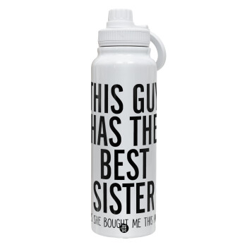 This guy has the best Sister, 1L Stainless Steel Thermal Bottle with Phone Holder & Double Wall Insulation