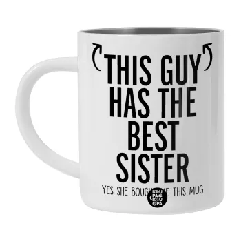 This guy has the best Sister, BIG Mug Stainless steel double wall (450ml, White)
