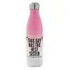 Μεταλλικό παγούρι θερμός Ροζ/Λευκό (Stainless steel), διπλού τοιχώματος, 500ml