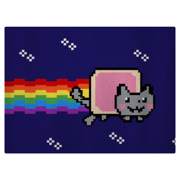 Nyan Pop-Tart Cat, Επιφάνεια κοπής γυάλινη (38x28cm)