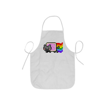 Nyan Pop-Tart Cat, Ποδιά Σεφ ολόσωμη κοντή  Παιδική (44x62cm)