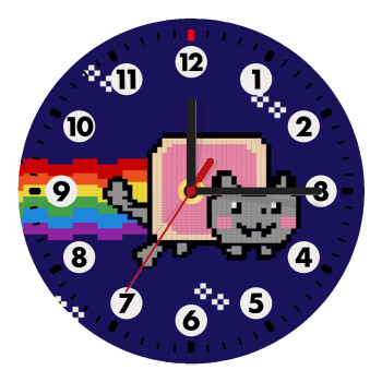 Nyan Pop-Tart Cat, Wooden wall clock (20cm)