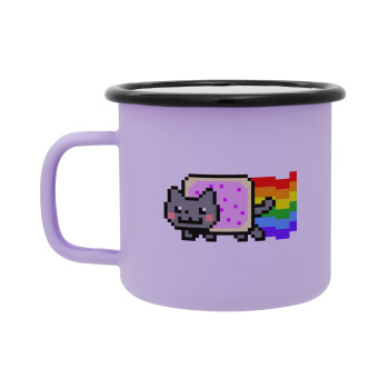 Nyan Pop-Tart Cat, Κούπα Μεταλλική εμαγιέ ΜΑΤ Light Pastel Purple 360ml