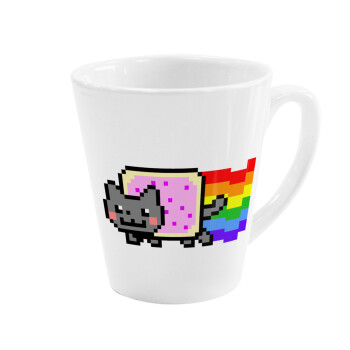 Nyan Pop-Tart Cat, Κούπα Latte Λευκή, κεραμική, 300ml