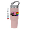 Pink color, 890ml (30oz) stainless Steel Tumbler with Handle