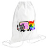 Backpack pouch GYMBAG white (28x40cm)