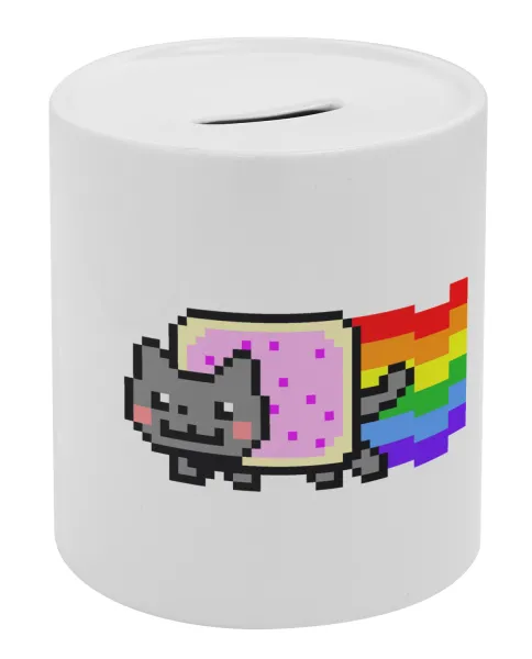 Nyan Pop-Tart Cat — Porcelain money box with stopper
