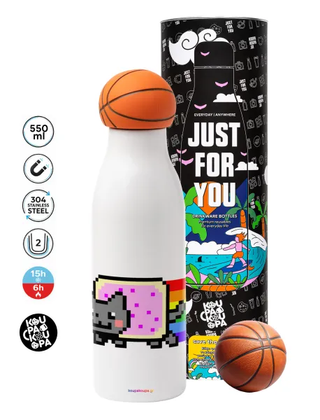 Nyan Pop-Tart Cat — Bascetball Metal mug thermos, double wall, 550ml