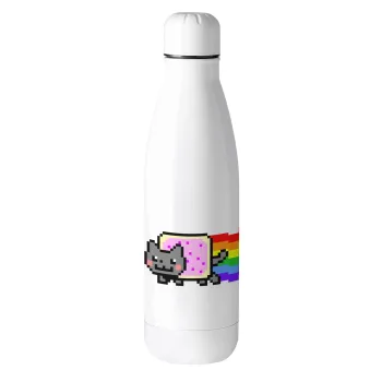 Nyan Pop-Tart Cat, Μεταλλικό παγούρι θερμός (Stainless steel), 500ml