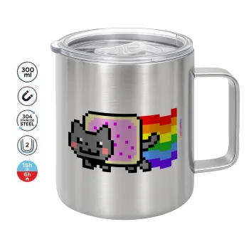Nyan Pop-Tart Cat, Mug Stainless steel double wall 300ml