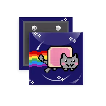 Nyan Pop-Tart Cat, Κονκάρδα παραμάνα τετράγωνη 5x5cm