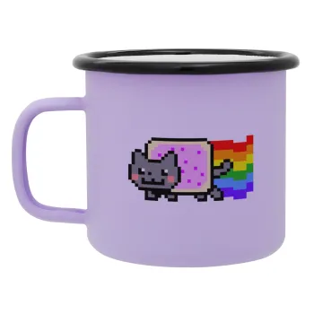 Nyan Pop-Tart Cat, Κούπα Μεταλλική εμαγιέ ΜΑΤ Light Pastel Purple 360ml