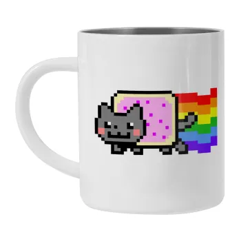 Nyan Pop-Tart Cat, Mug Stainless steel double wall 300ml